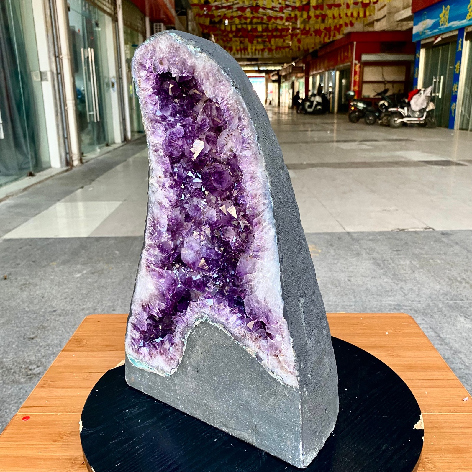 33.5LB Large Natural Amethyst Geode Cathedral Crystal Cluster Specimen Healing