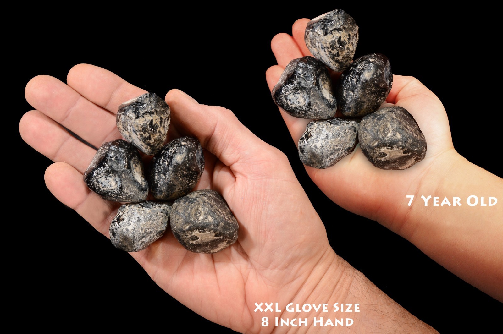 APACHE TEAR 1 5/8″ Set of 5 Rock Mineral Specimen Chakra Healing Crystal Stone