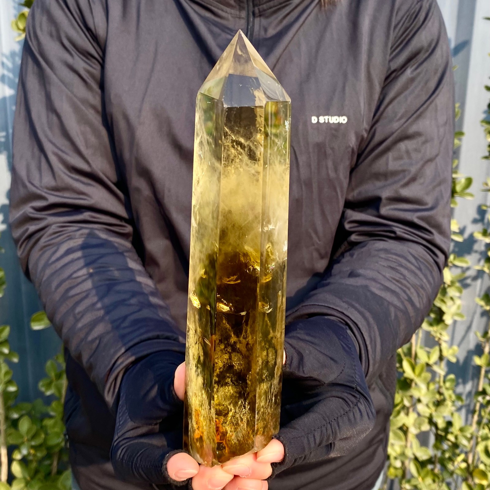 1.92LB Citrine obelisk energy column Reiki healing