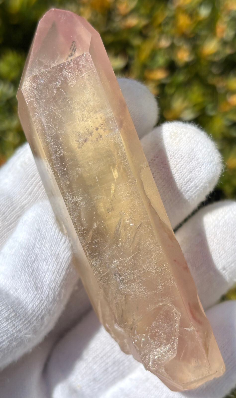 USA SALE *SEE VIDEO* 64g 3.43″ RARE LITHIUM QUARTZ POINT PHANTOM TERMINATED