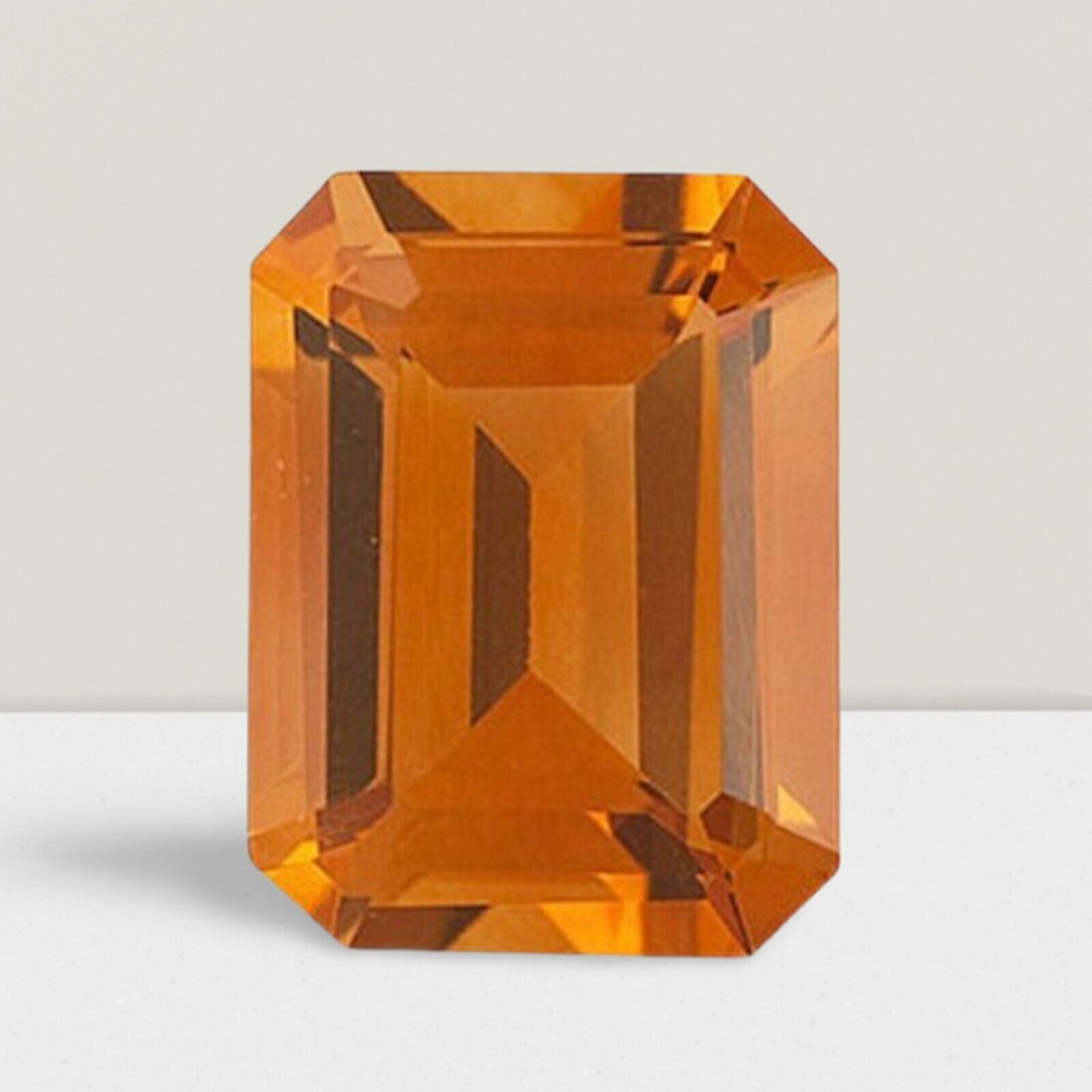 Citrine Octagon Cut Gemstone 9 Cts – 16×12 mm Flawless Loose Gem