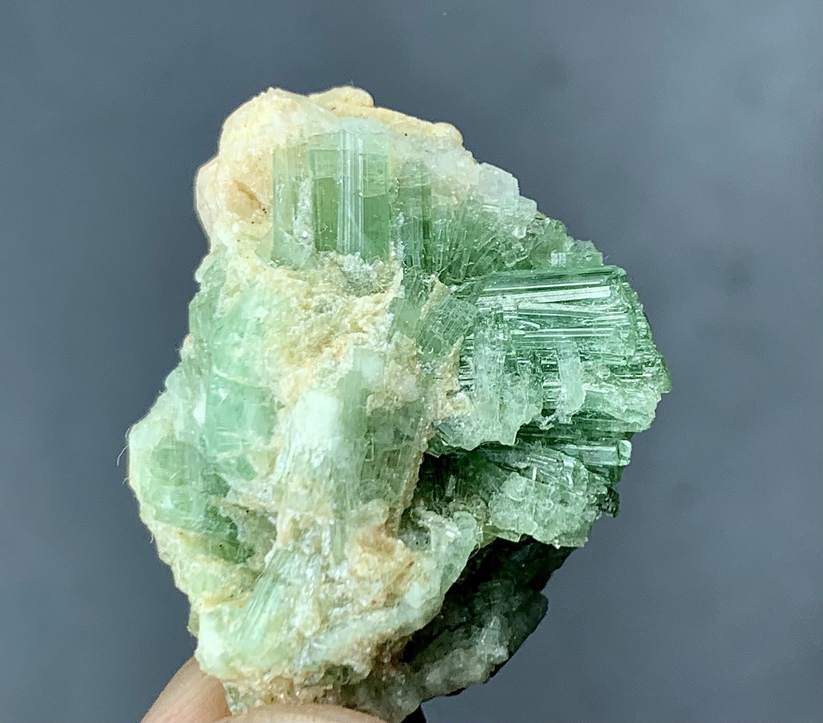 13.56 Gram Natural Tourmaline Crystal Bunch Specimen/ Afghanistan Mineral