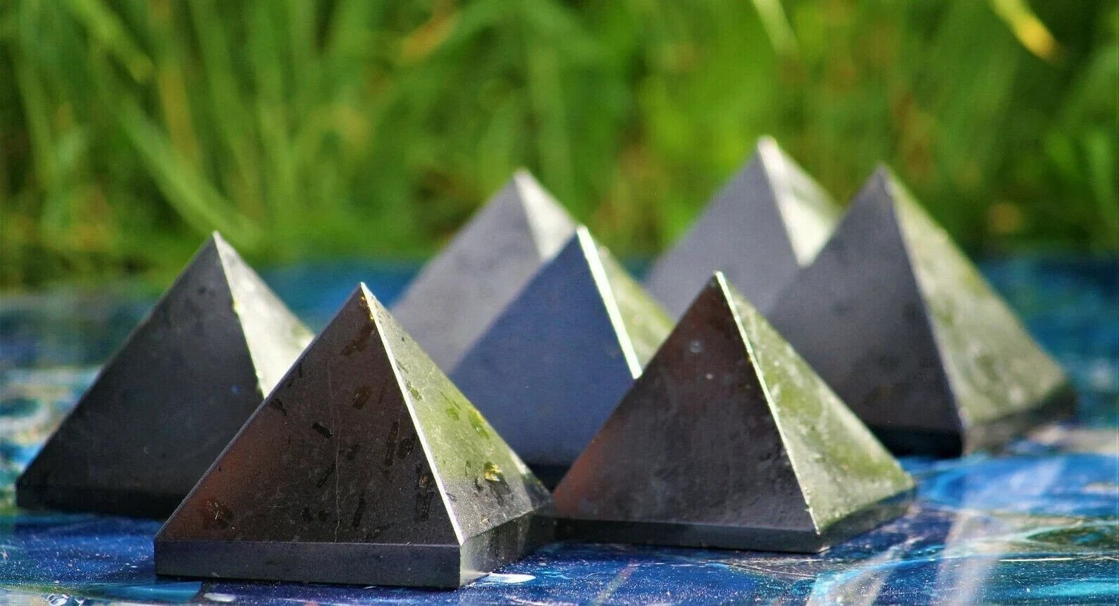 Black Tourmaline Crystal Pyramids – Healing Reiki Stones Natural Gemstone Lot