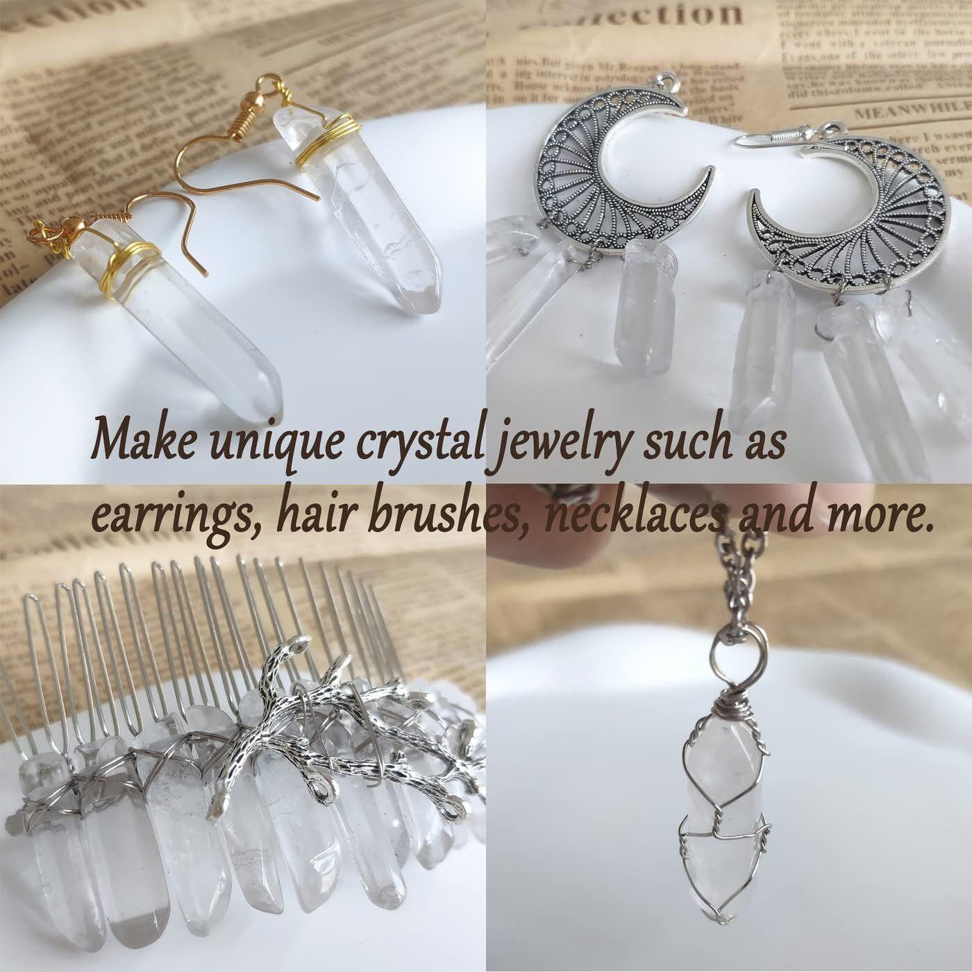 Clear Quartz Crystals Points Bulk Healing Crystal Stones Irregular Shape Raw Qua