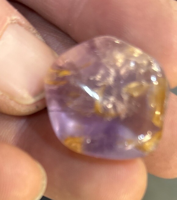 1 Piece Tumbled Ametrine Average Size 20 Grams