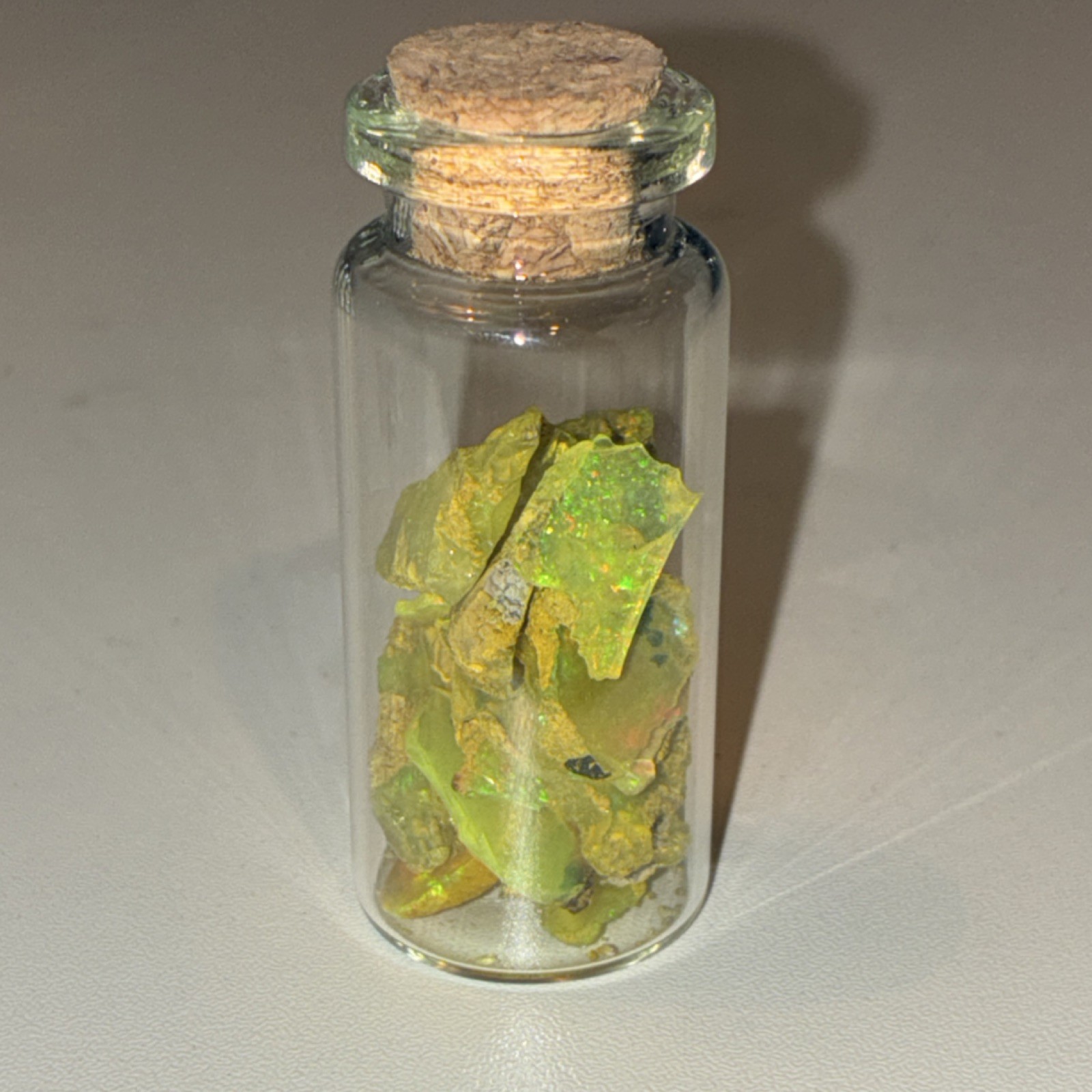 5.5G Vial Bottle Filled With Ethiopian Opal
