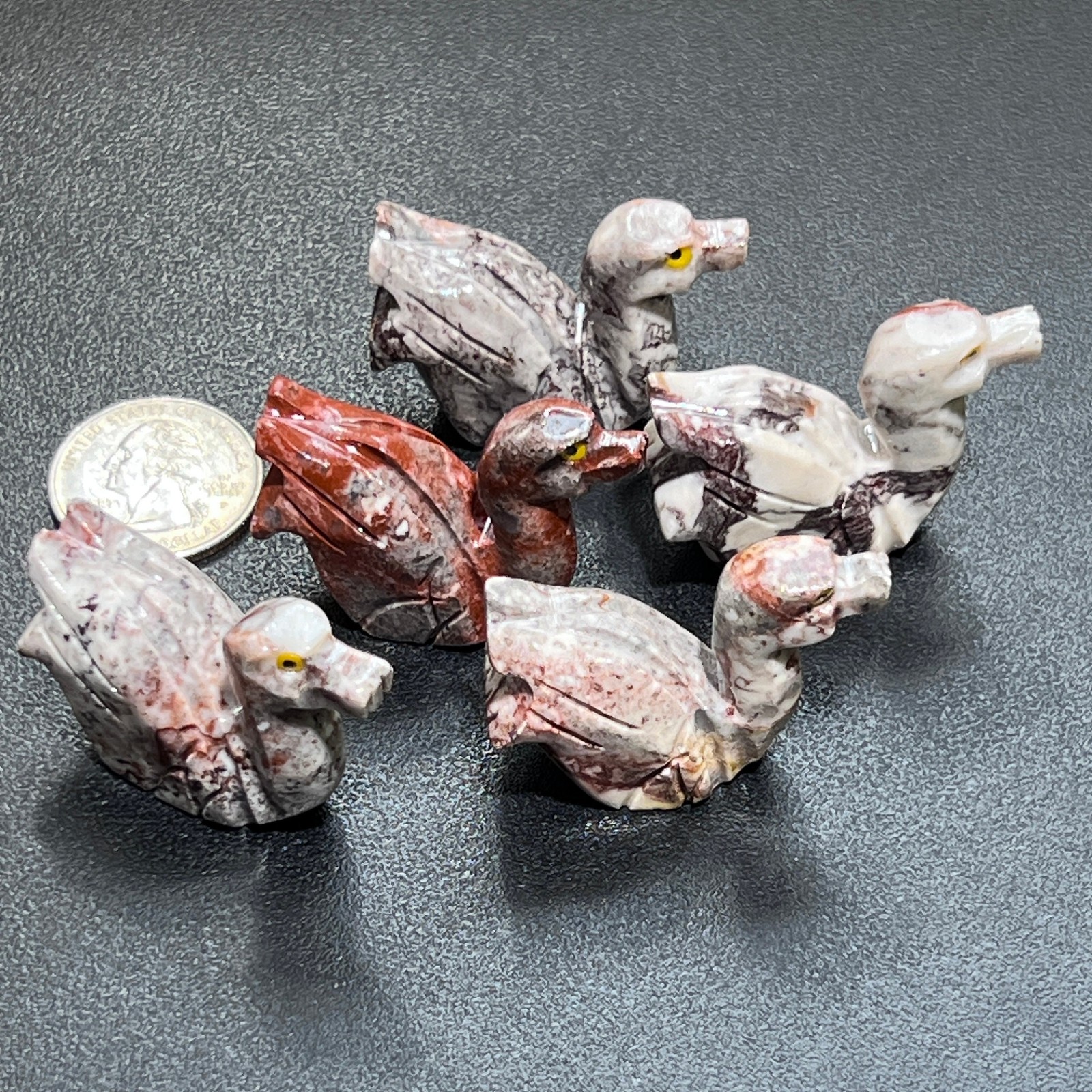 Small Soapstone Animal Carvings (Packs of 10) Wholesale Miniature Figurines