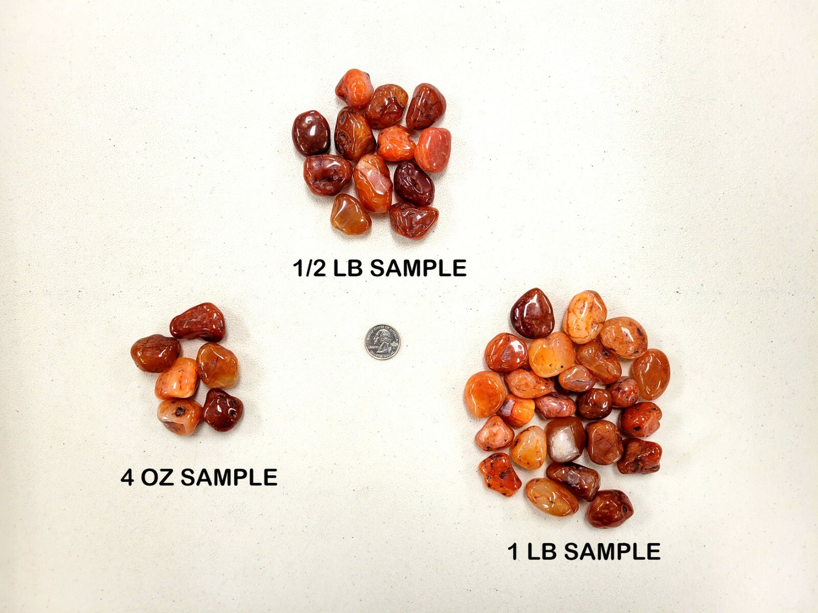Carnelian Tumbled Stones Size Medium Bulk Crystal Tumbles Natural Chakra Gems