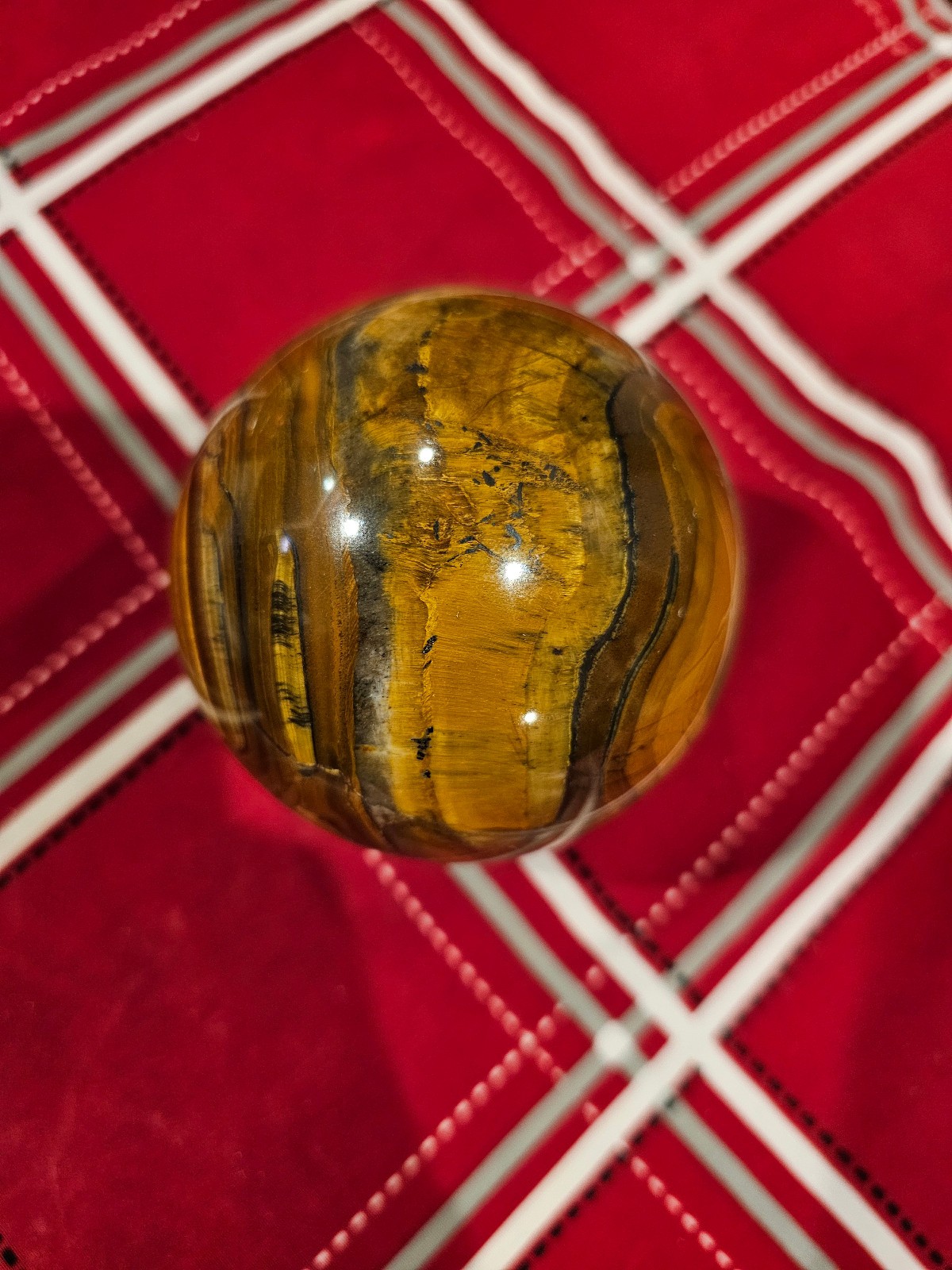 Tiger’s Eye Gemstone Orb Sphere Crystal