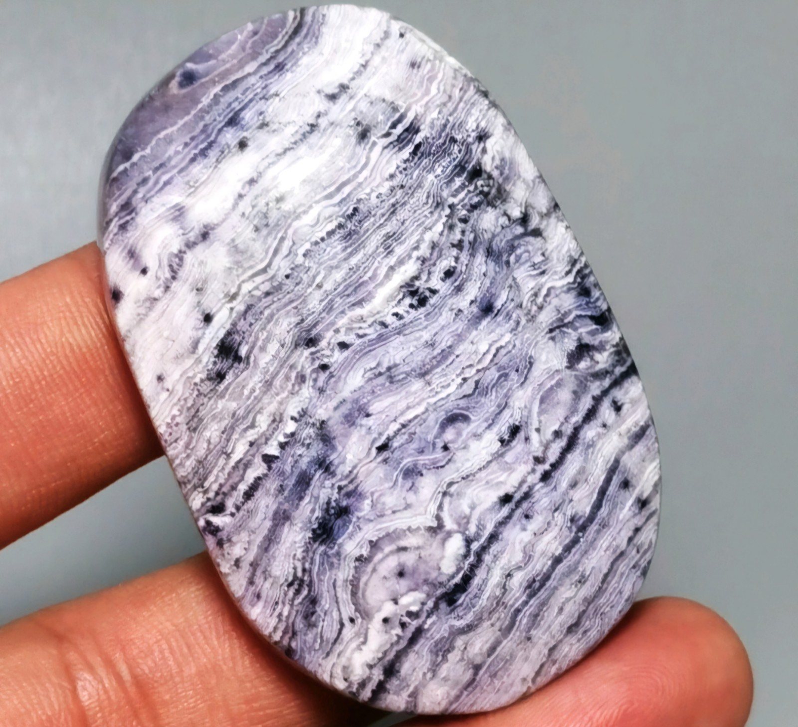68g (2.4oz) Tiffany Stone Palmstone Bertrandite Opalized Fluorite Crystal