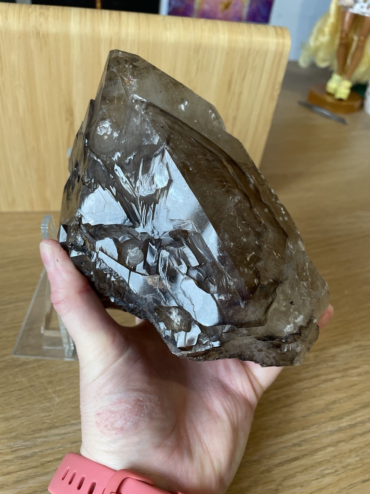 Large Elestial Smoky Citrine Statement Piece 1.85kg Stunning Crystal Quartz