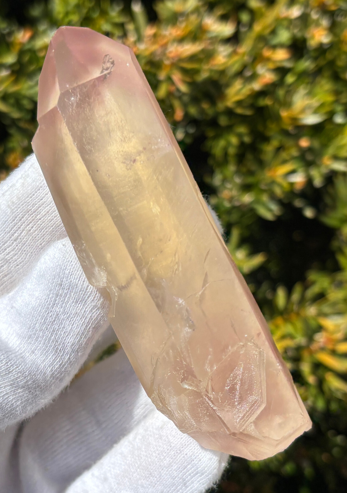 USA SALE *SEE VIDEO* 64g 3.43″ RARE LITHIUM QUARTZ POINT PHANTOM TERMINATED
