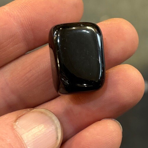 1 Piece Tumbled Black Obsidian Average Size 15 Grams