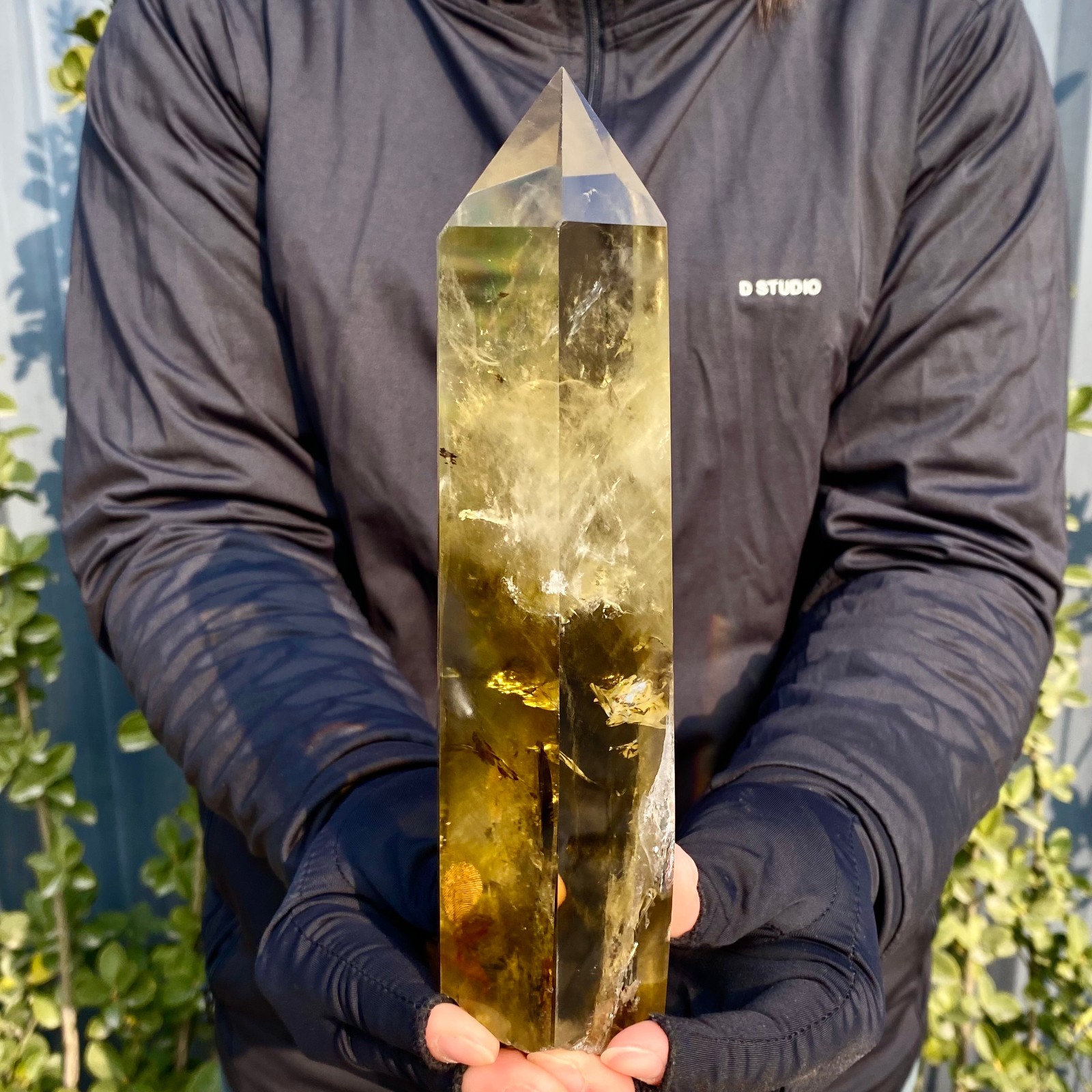 1.92LB Citrine obelisk energy column Reiki healing