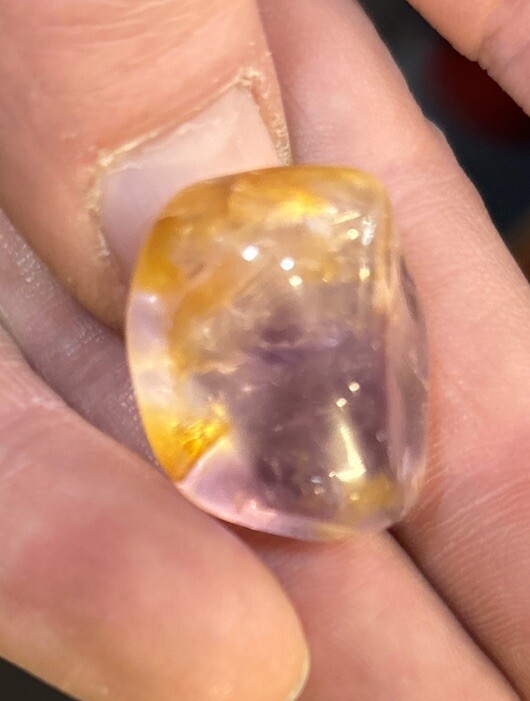 1 Piece Tumbled Ametrine Average Size 20 Grams