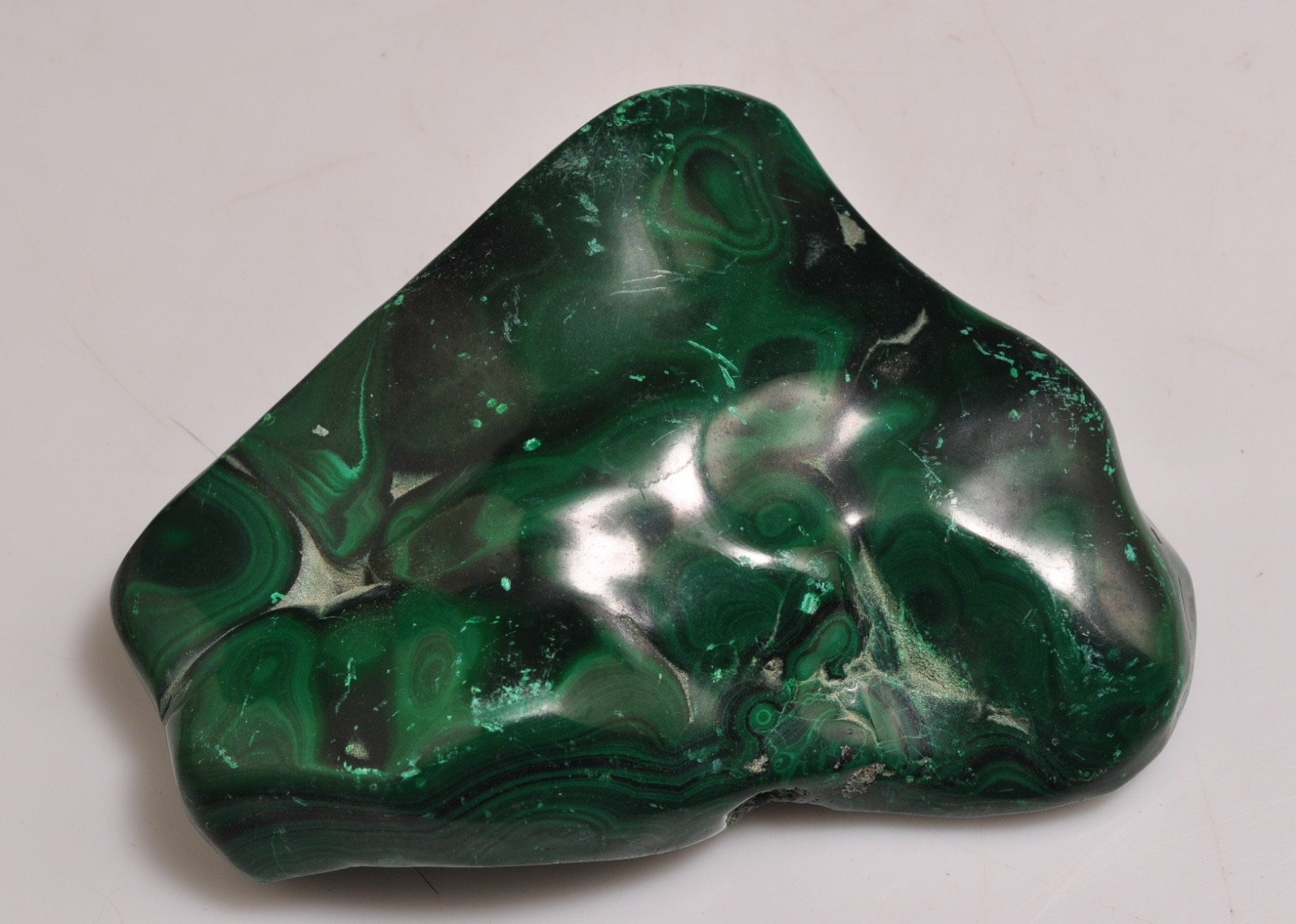 1.92 LB Large Malachite Polished Rock Stone Slab- 5″X4″1″approx.