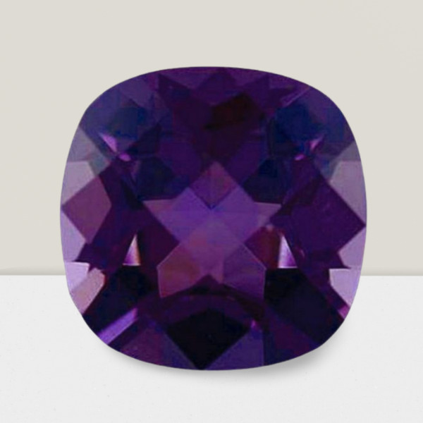 Amethyst Cushion Cut Gemstone 4.50 Cts – 11 mm Calibrated Loose Gem