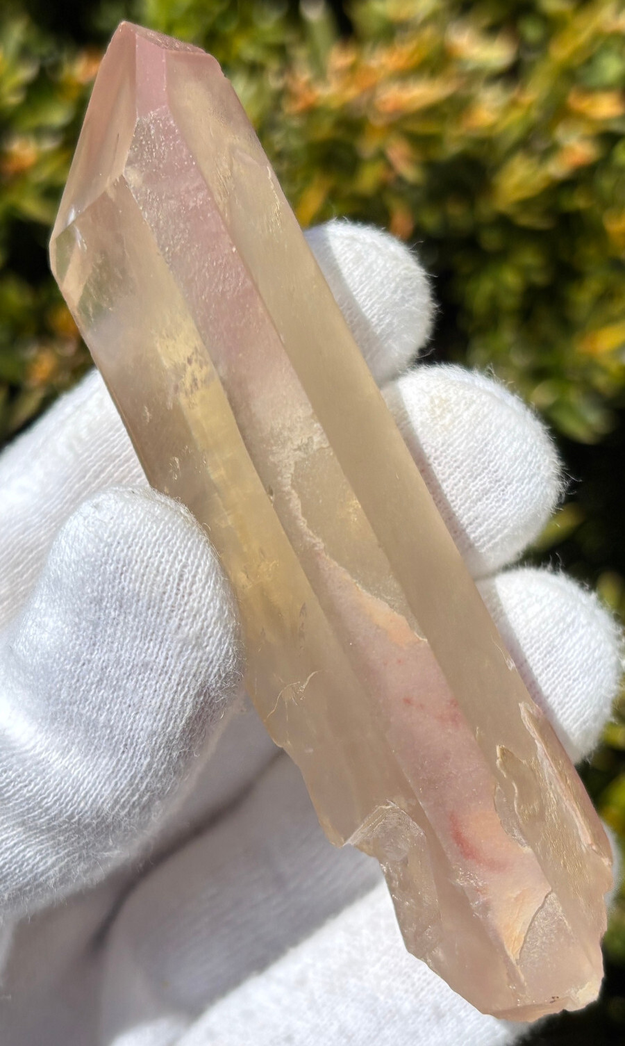USA SALE *SEE VIDEO* 64g 3.43″ RARE LITHIUM QUARTZ POINT PHANTOM TERMINATED