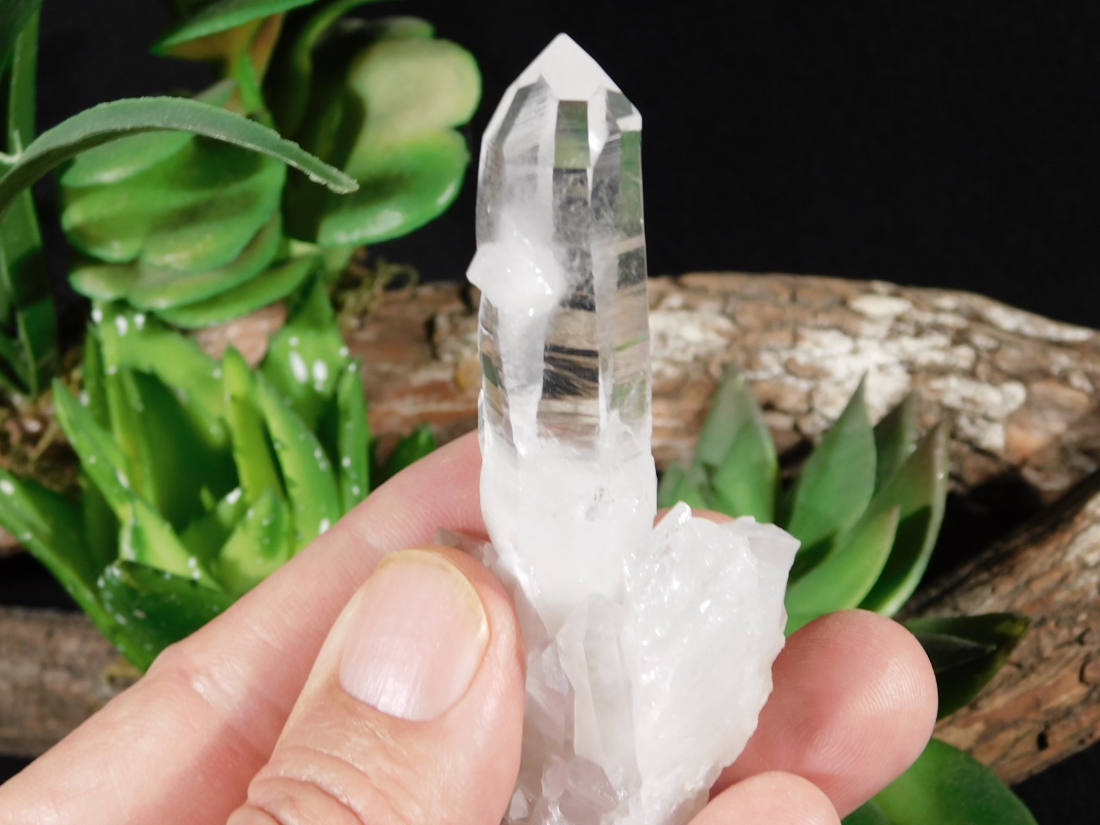 VERY TRANSLUCENT Quartz Crystal Cluster Collier Creek ARKANSAS 56.0gr