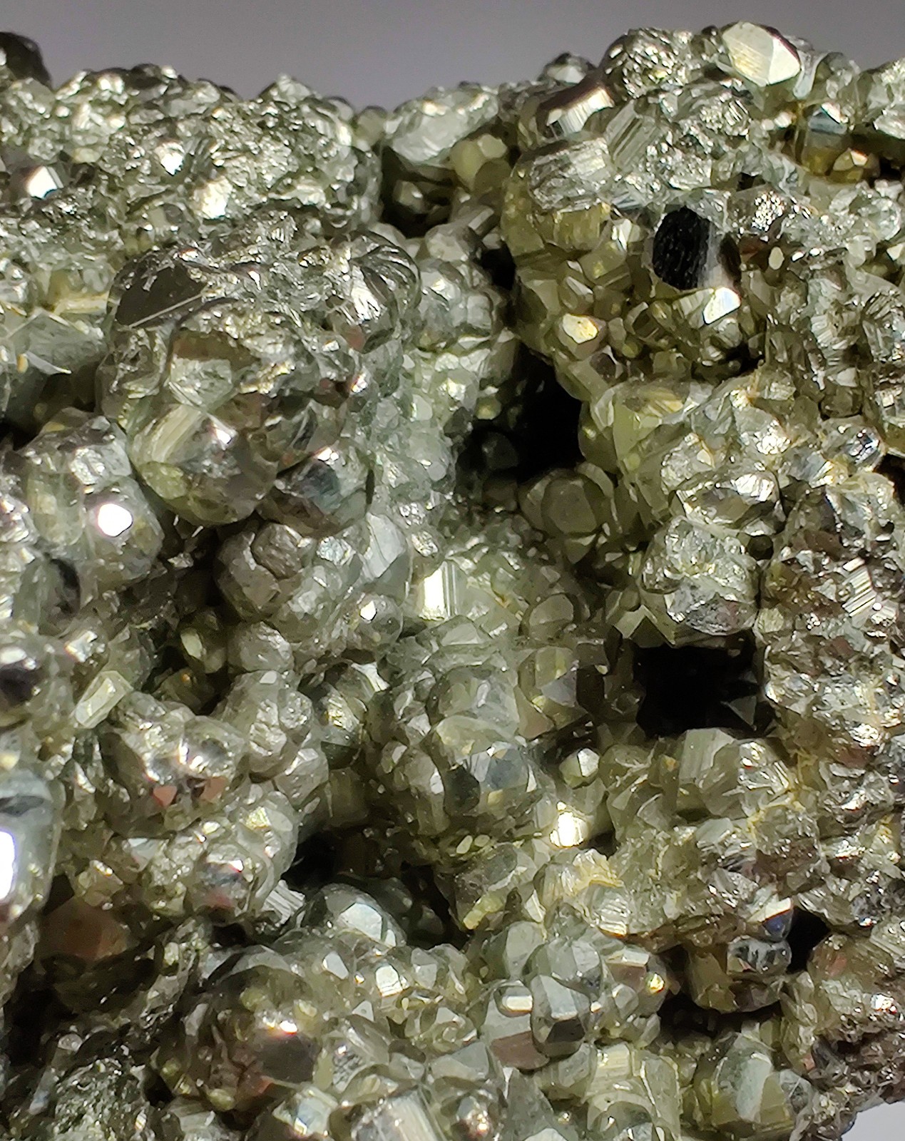 Pyrite crystals, nice display piece. Huanzala Mine, Peru. 585 grams.