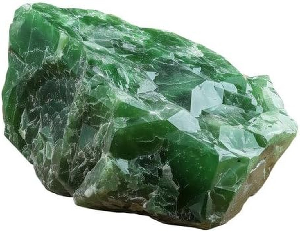Natural Raw Green Jade Stone – 1 Pc (3–5 cm) for Crafts & Décor