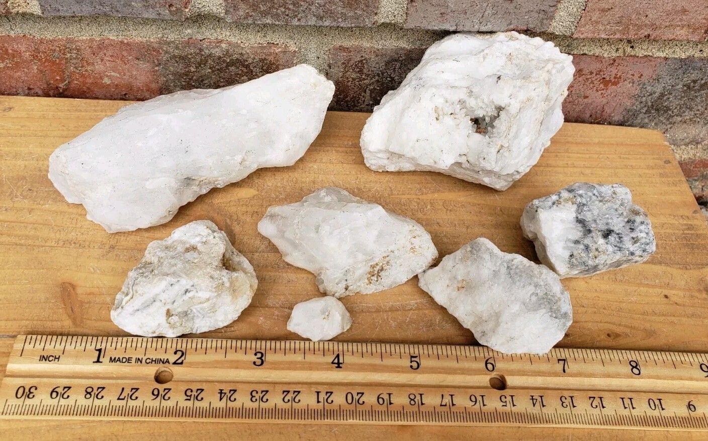 Lot of Unknown Natural Minerals Rocks Quartz, 1 lb. 8 oz Estate Specimens