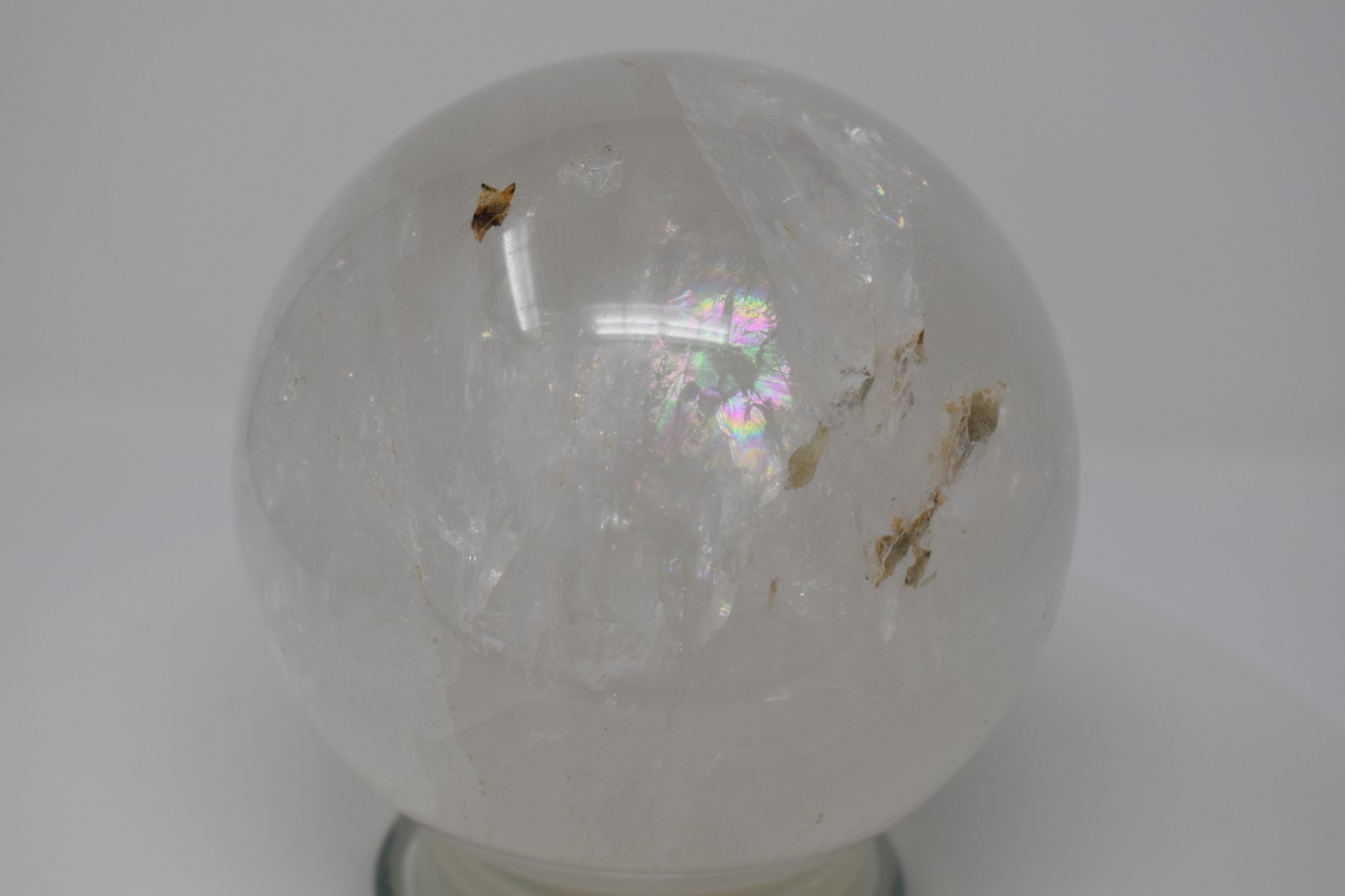 Large Quartz Crystal Sphere 3289 grams (7 lb 4 oz) 133 mm