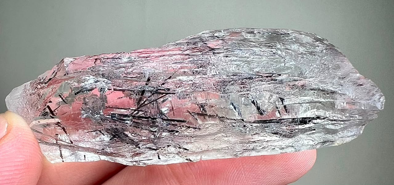 174 Ct Beautiful!!Natural Rutile Quartz Huge Crystal From Gilgit Pakistan