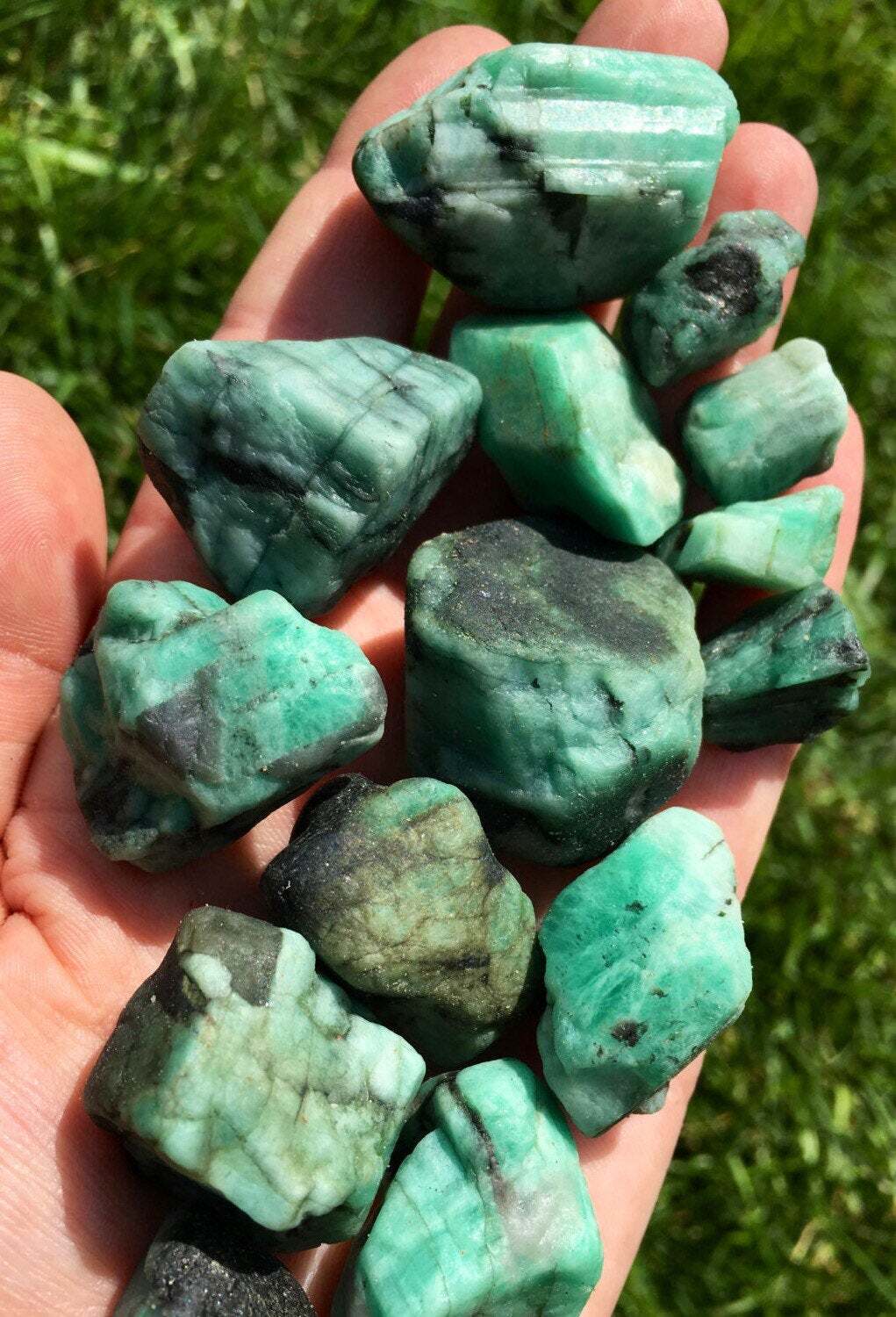 Raw Emerald Stone (0.25″ – 3.5″) Genuine Emerald Crystal, Emerald Gemstone
