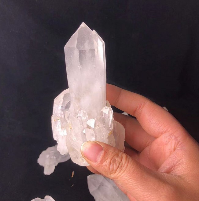 80-100g Clear Quartz Crystal Healing Cluster Natural Mineral Rocks Specimen Gift