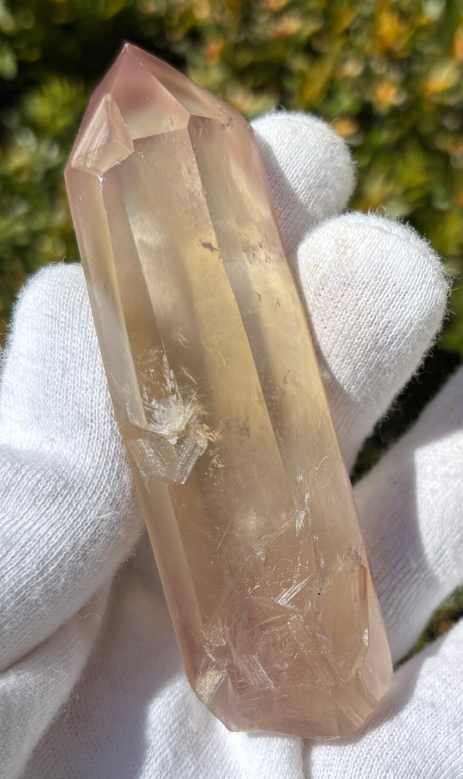 USA SALE *SEE VIDEO* 64g 3.43″ RARE LITHIUM QUARTZ POINT PHANTOM TERMINATED