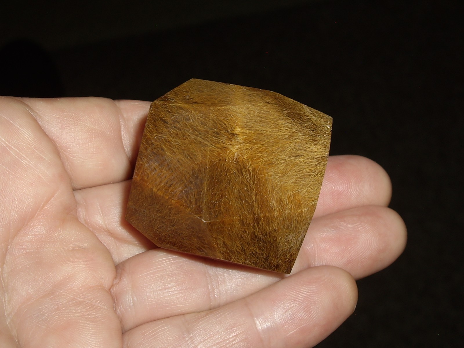 Fantastic Sagenite Agate Polished Freeform w/ Unknown Fibrous Inclusions 91.2g