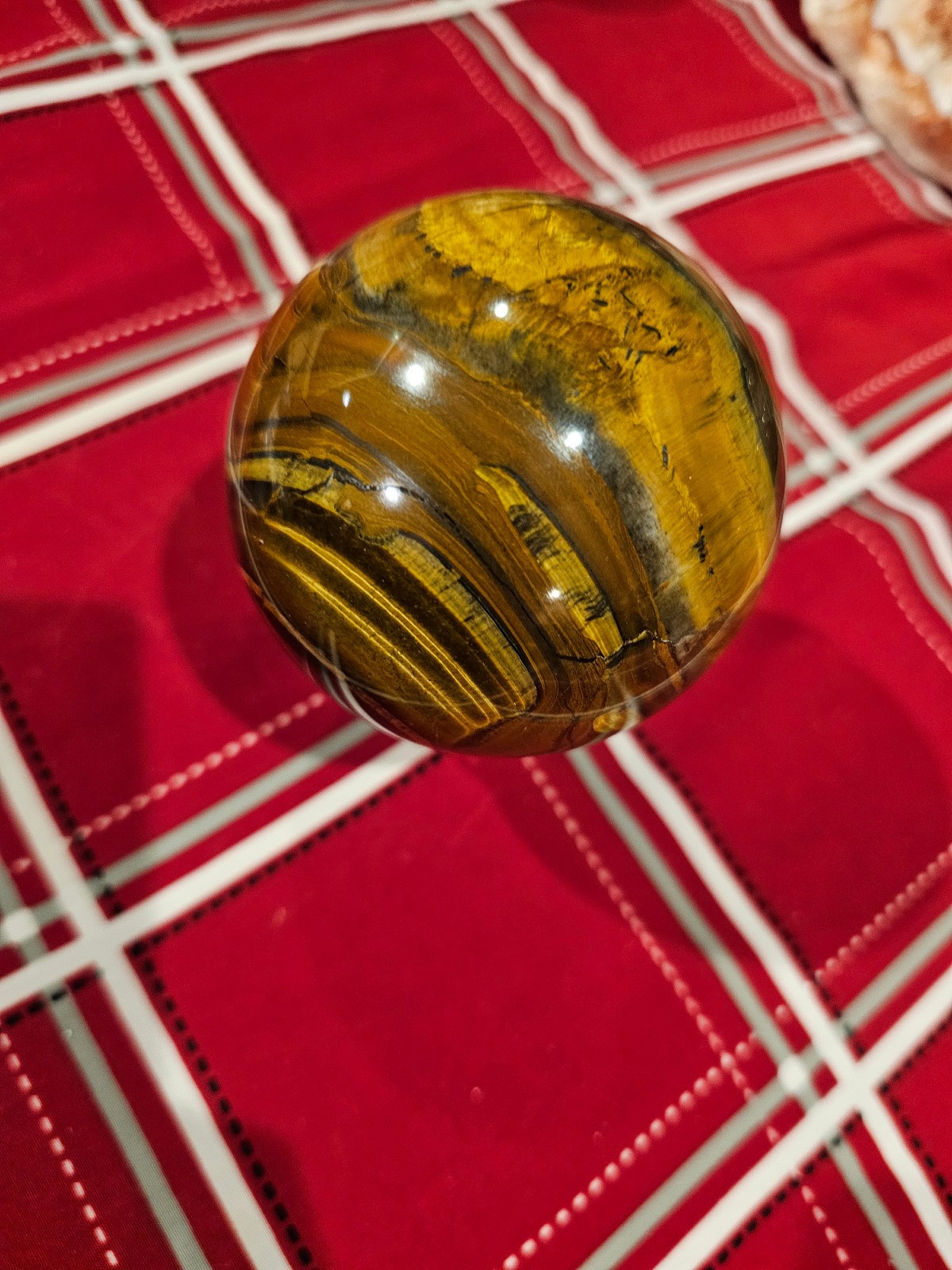 Tiger’s Eye Gemstone Orb Sphere Crystal