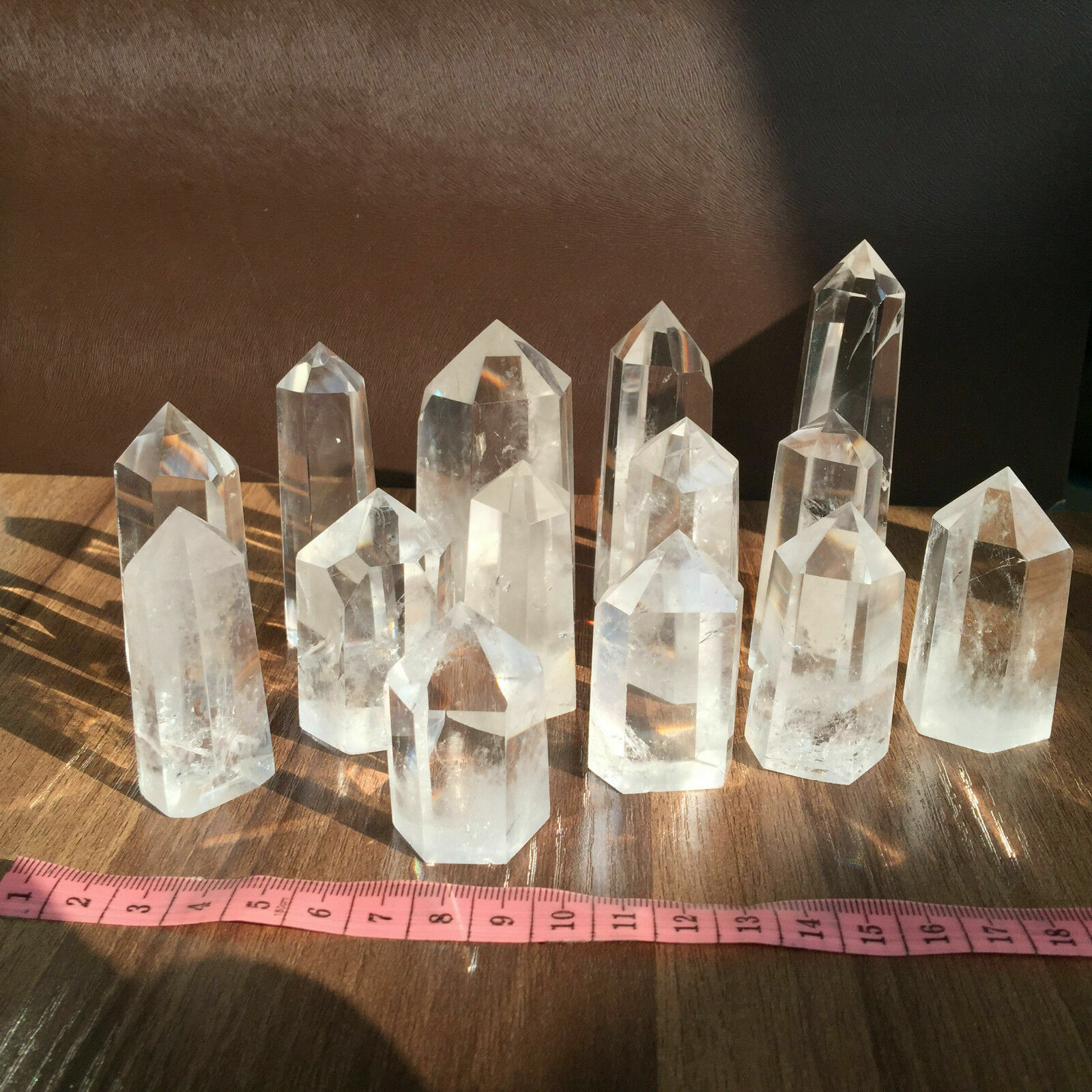 1LB natural Clear quartz obelisk crystal wand point healing