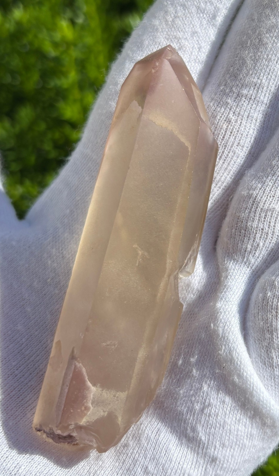USA SALE *SEE VIDEO* 64g 3.43″ RARE LITHIUM QUARTZ POINT PHANTOM TERMINATED