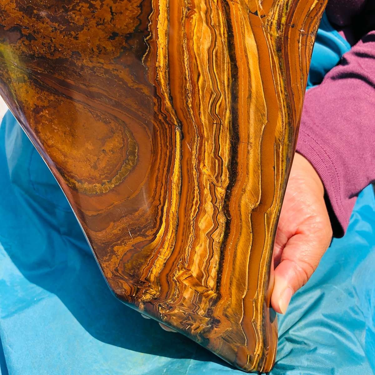15.7LB Natural Tiger Eye Free Form Stone Mineral Quartz Crystal Reiki Healing