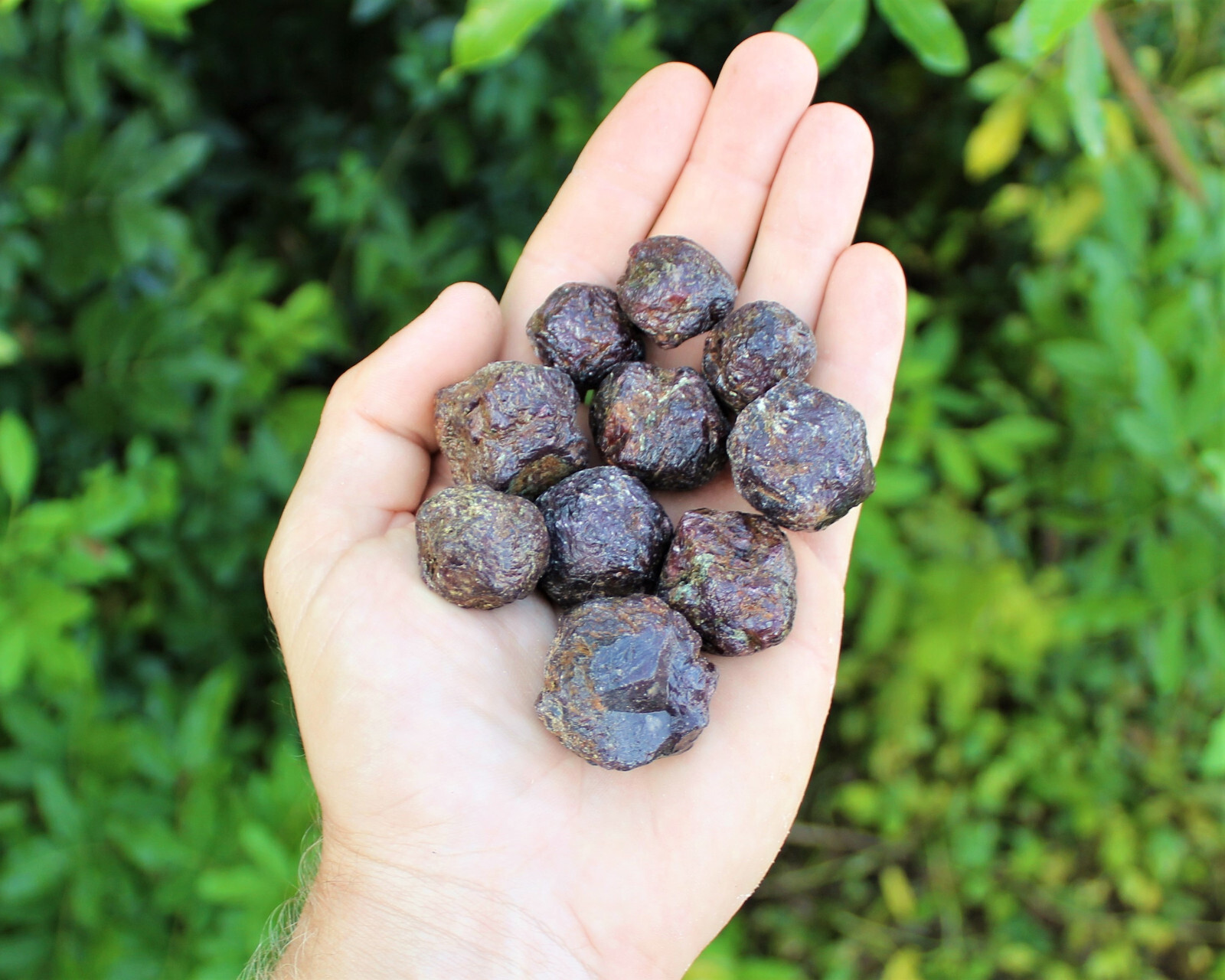 1/2 lb Bulk Lot Rough Natural Red Garnet In Box (Natural Garnet Crystals, 8 oz)