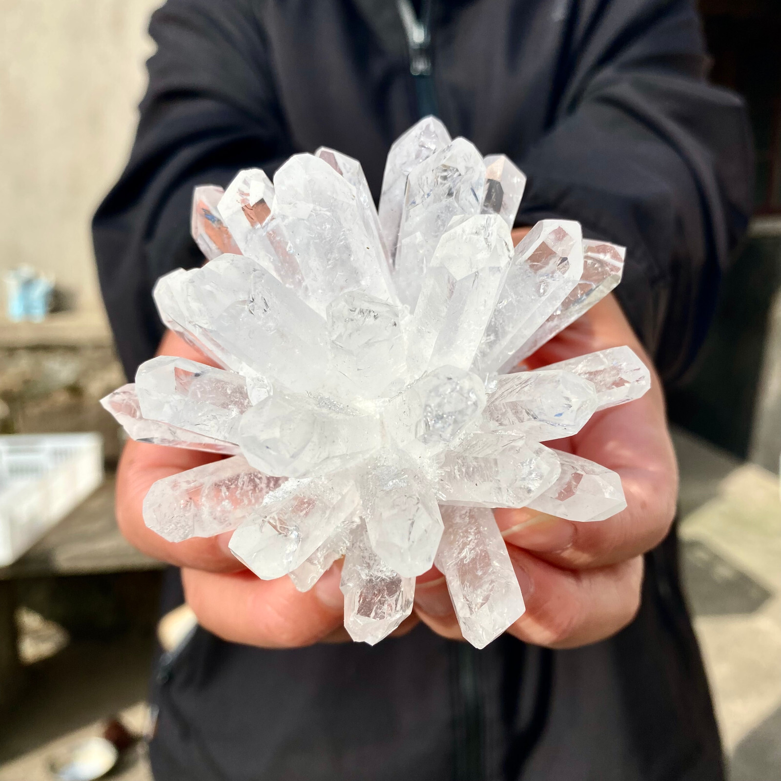 1pc A lot New Find White PhantomQuartz Crystal Cluster MineralSpecimen