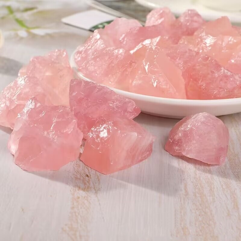 3-5cm Rose Quartz Raw Rough Stone Chunks Healing Reiki Energy Crystal Gifts 1PCS