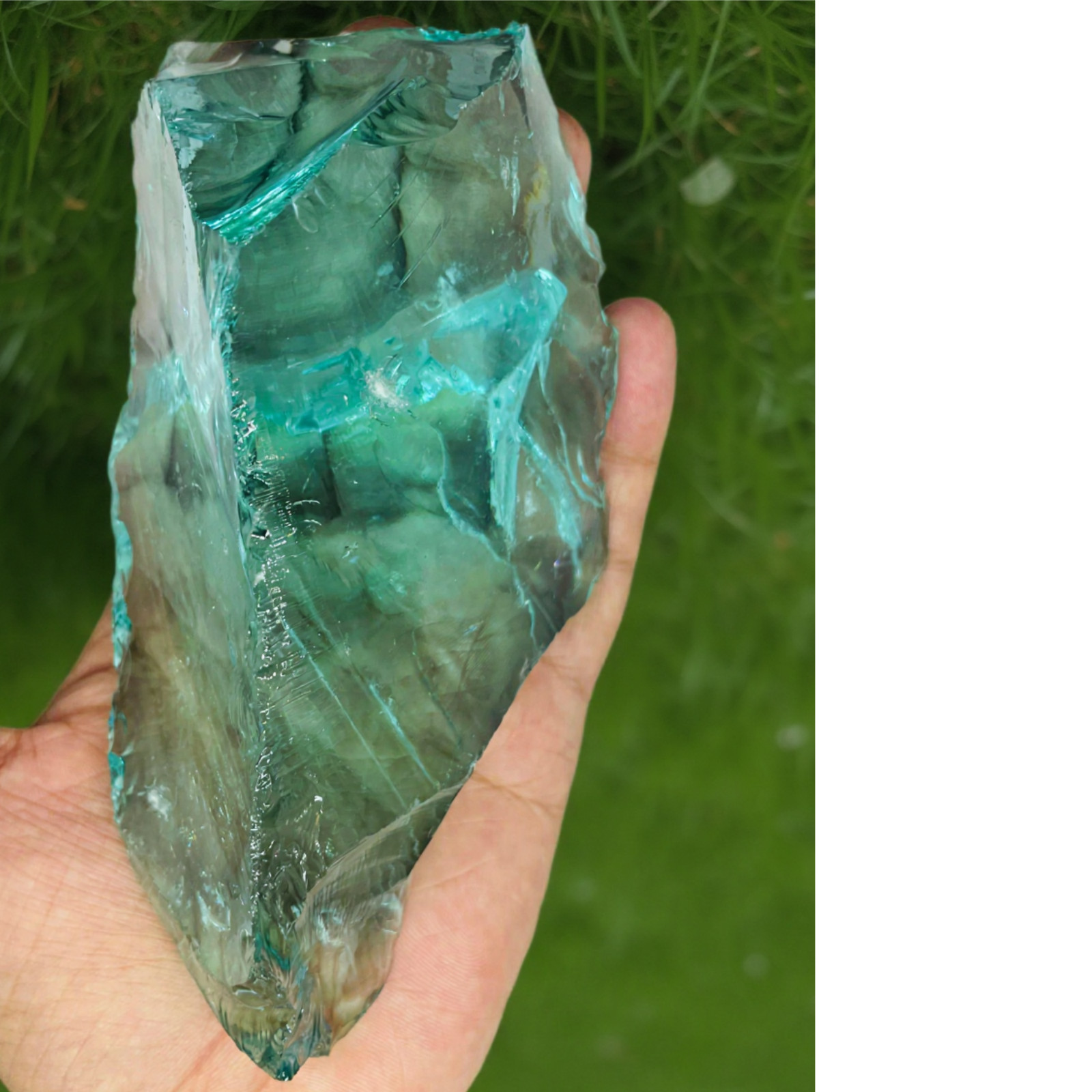Aqua Obsidian Crystal Chunk Gemstone 1110-1210 CT – Energy Healing Stone