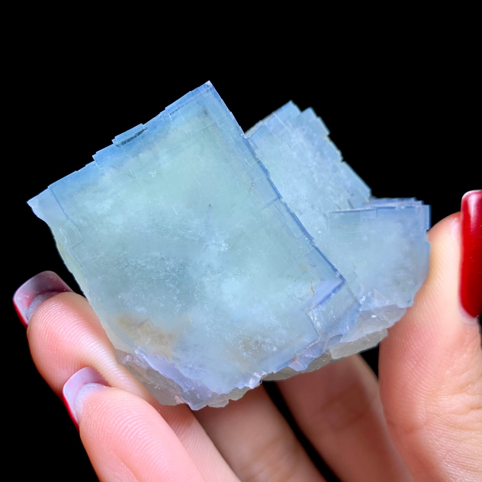 100G Rare Natural Beautiful Beijiing Fluorite Cube Mineral Specimen/Gift