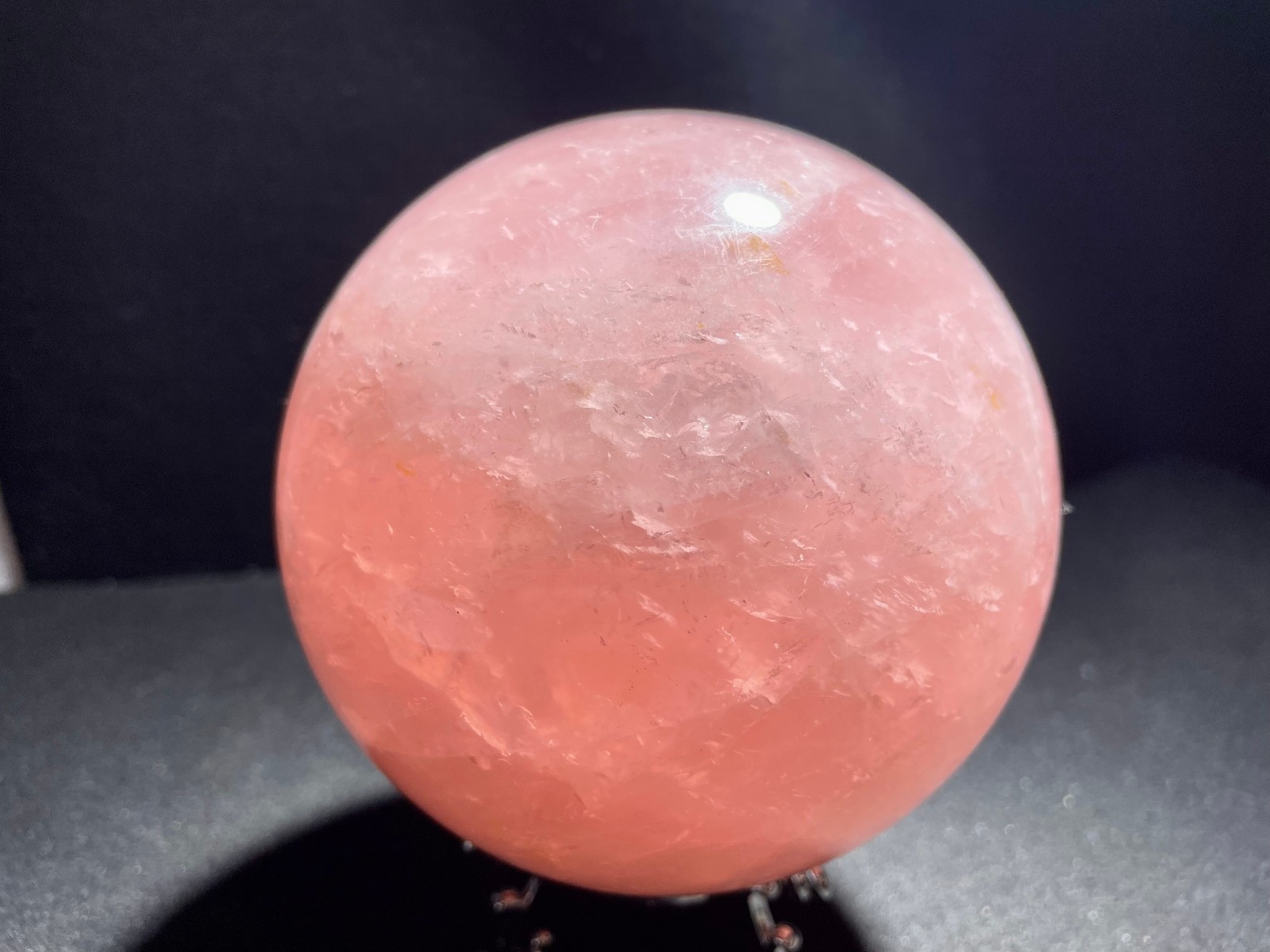 1367g Natural pink crystal ball healing