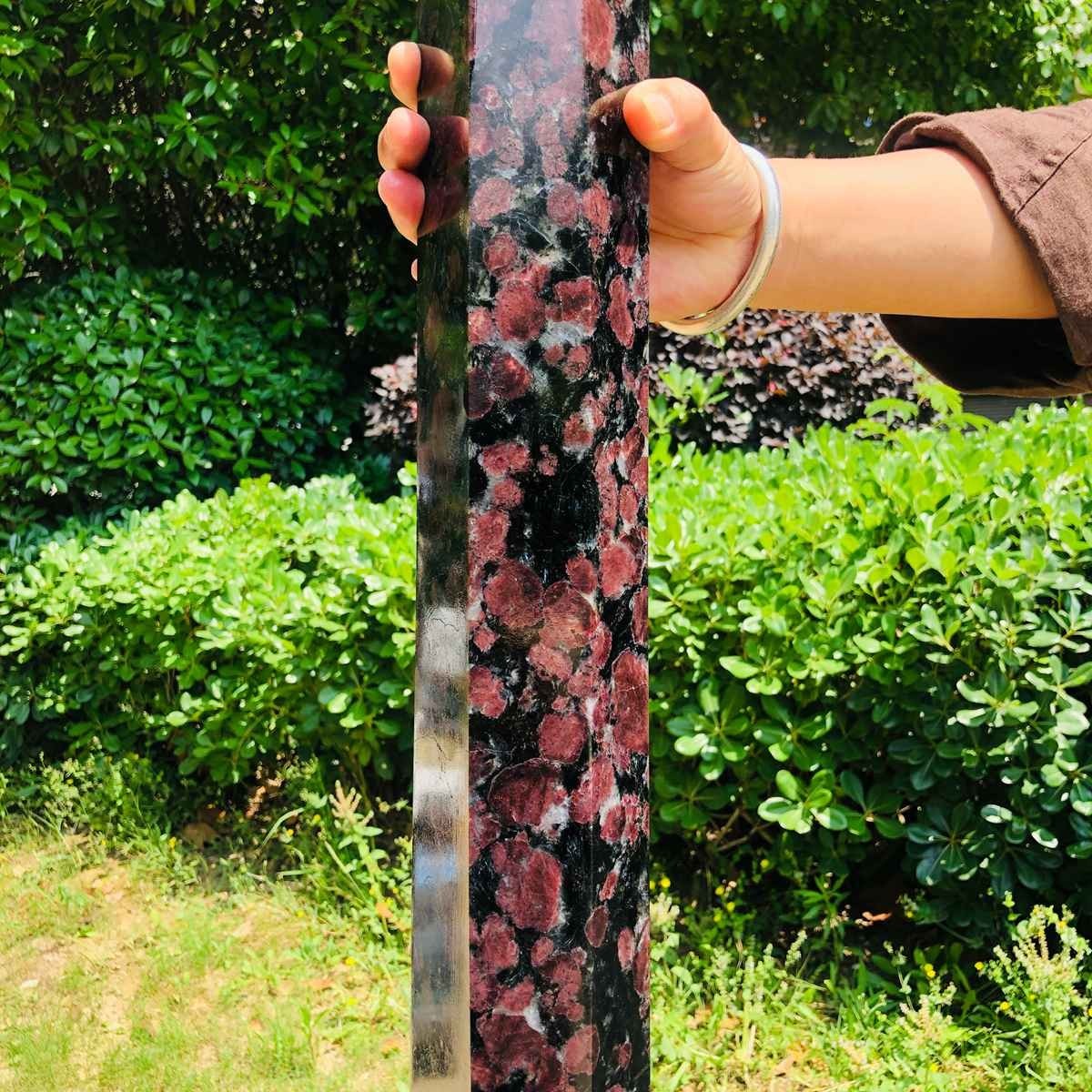 16.39LB Natural Fireworks and stone Polished Crystal Tower/point healing