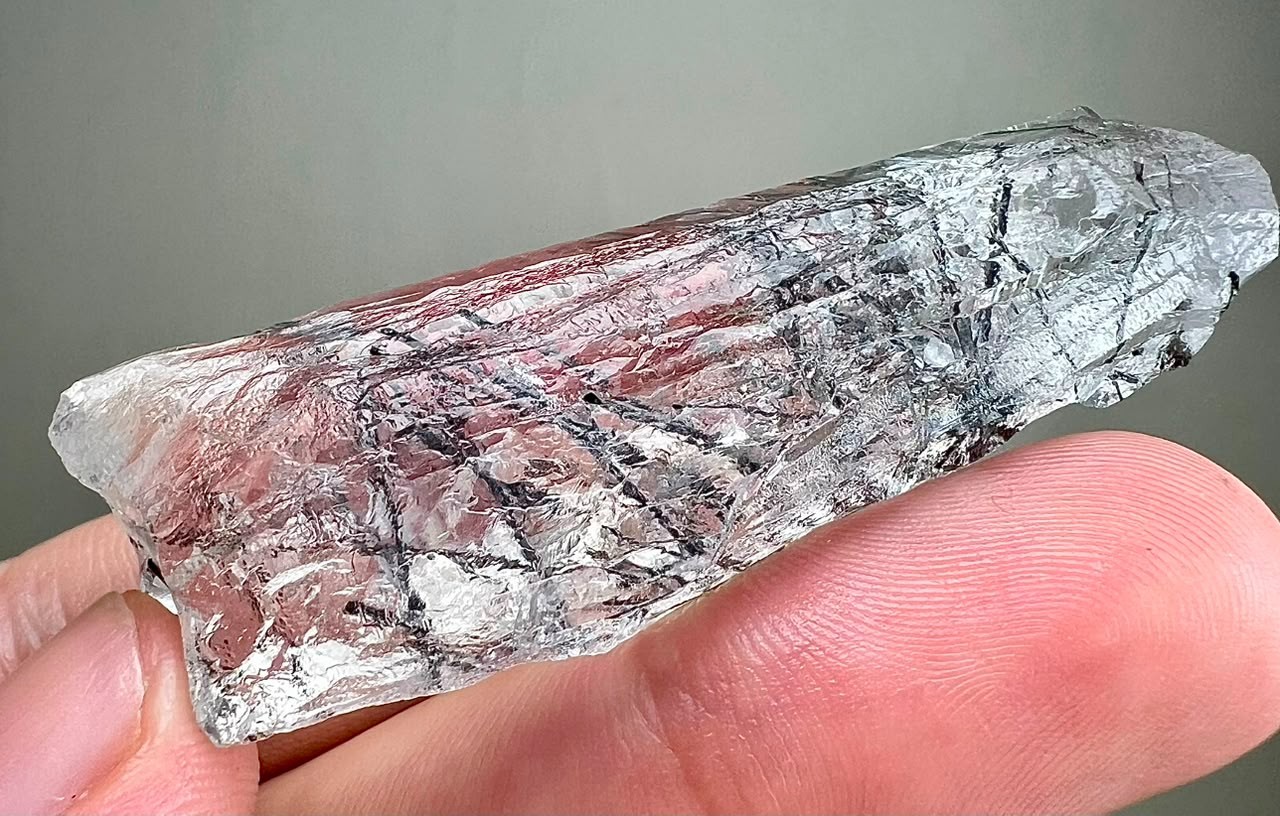 174 Ct Beautiful!!Natural Rutile Quartz Huge Crystal From Gilgit Pakistan