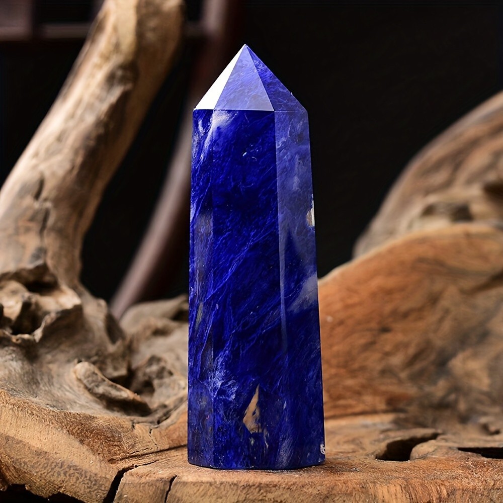 2pc 2.8″Wholesale Crystal Blue Smelting Tower Polished Point Obelisk Home Decor