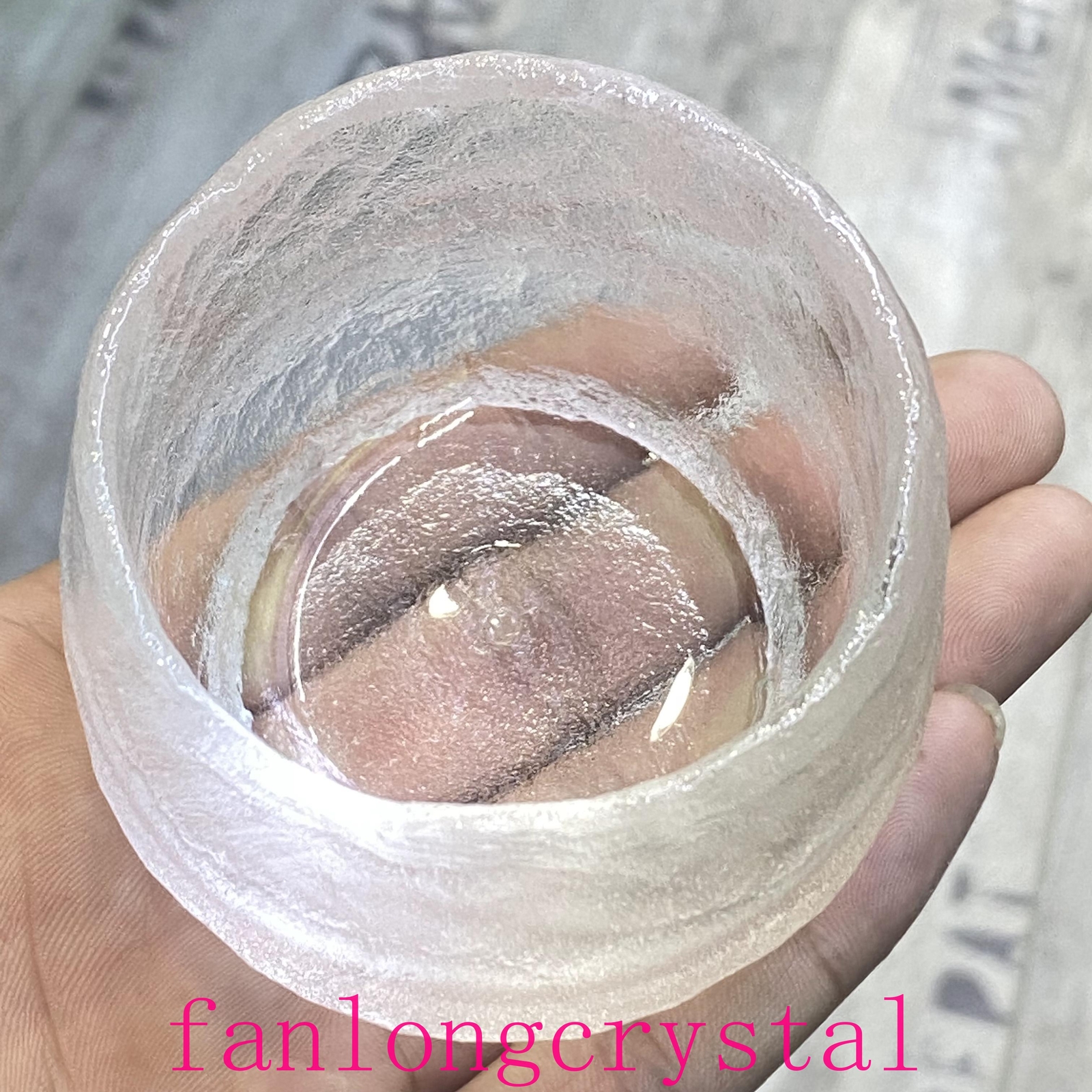 1pcs Natural Clear crystal Quartz Cup Crystal Carving Home Decor Reiki Gift