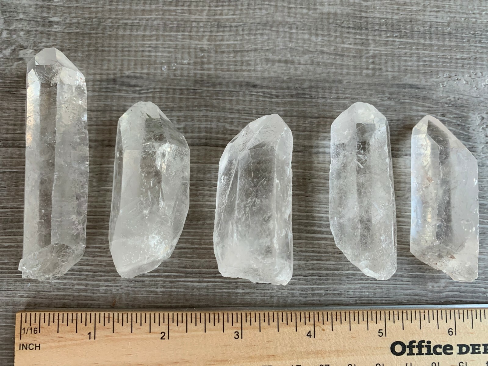 1/2 Lb Quartz Crystal Point Collection, 1.5″ – 3.5″ Natural Clear Quartz Points