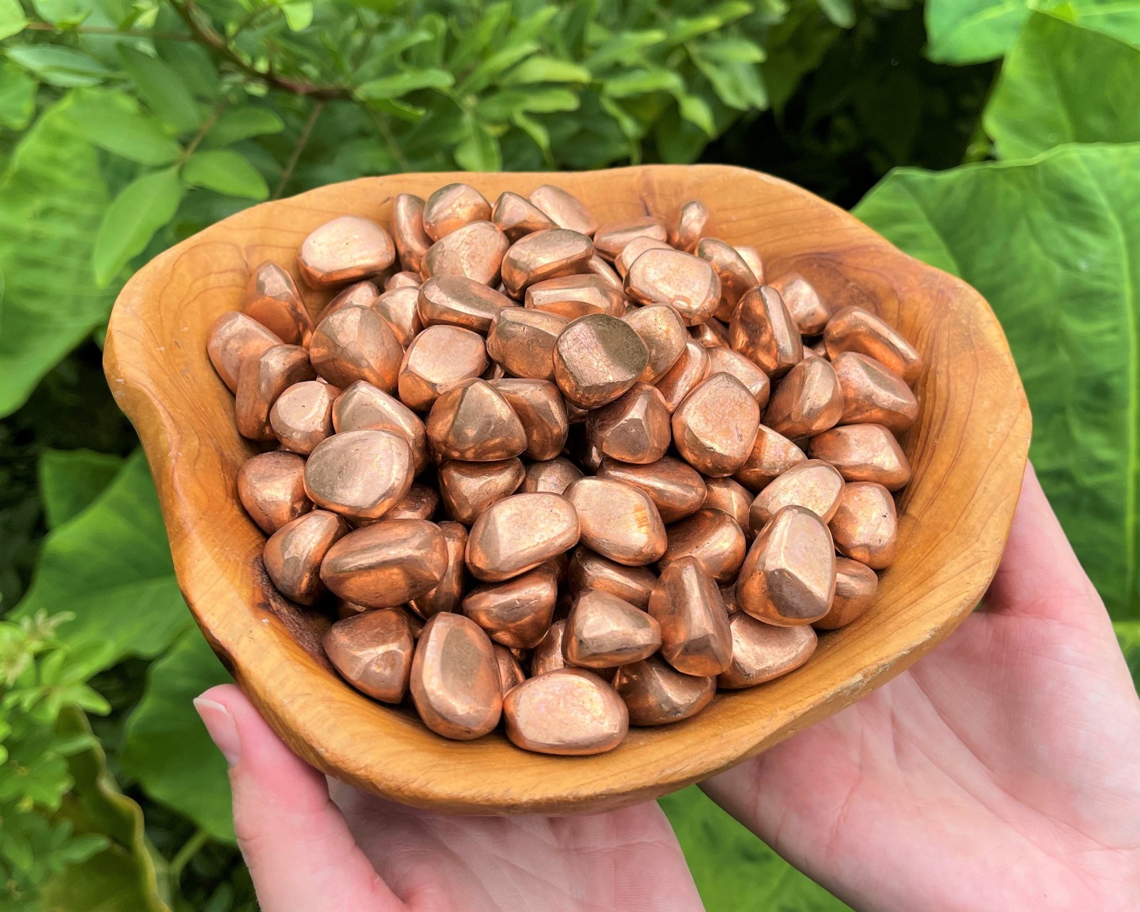 Copper Tumbled Stones Wholesale Bulk Lots (Polished Natural Copper Crystals)