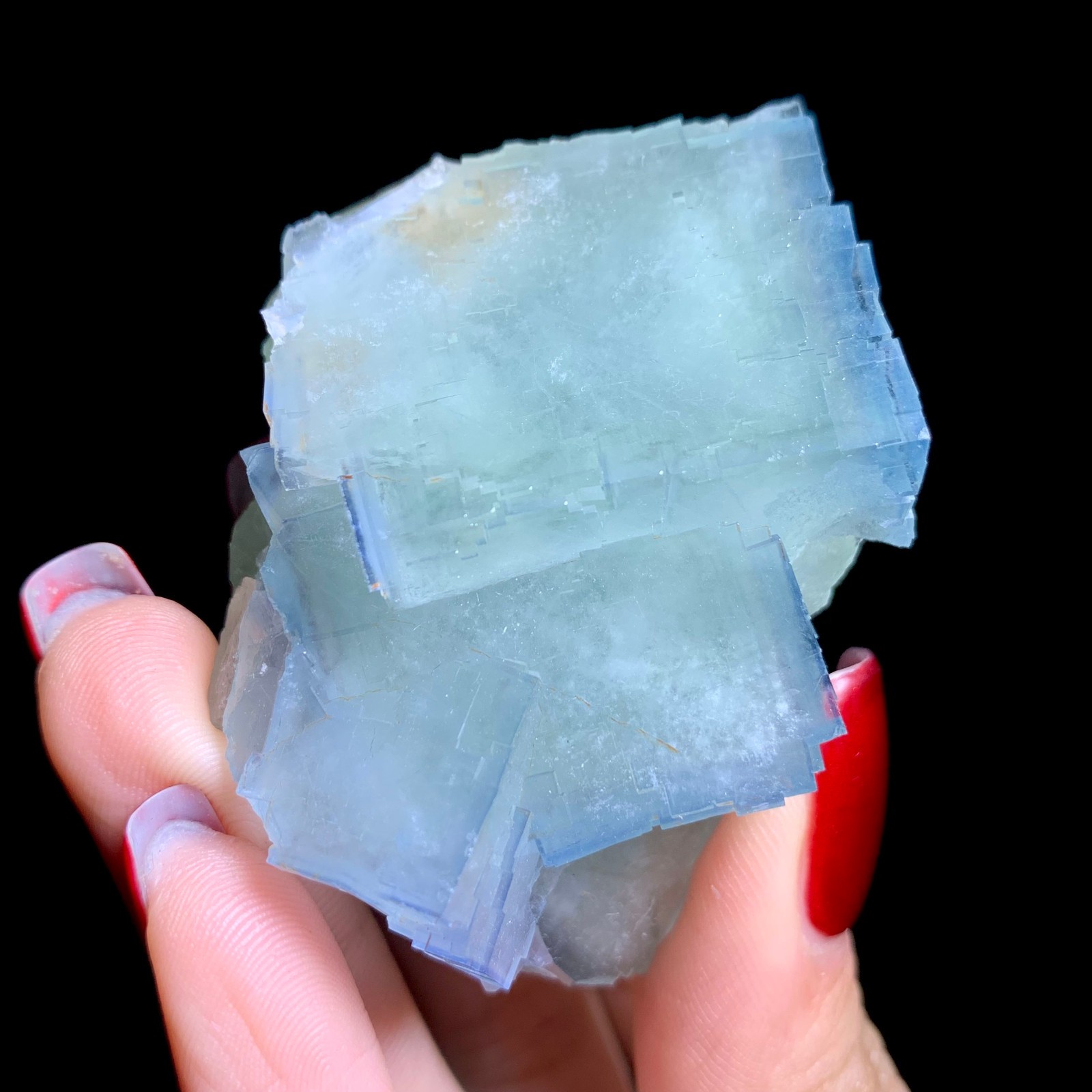 100G Rare Natural Beautiful Beijiing Fluorite Cube Mineral Specimen/Gift