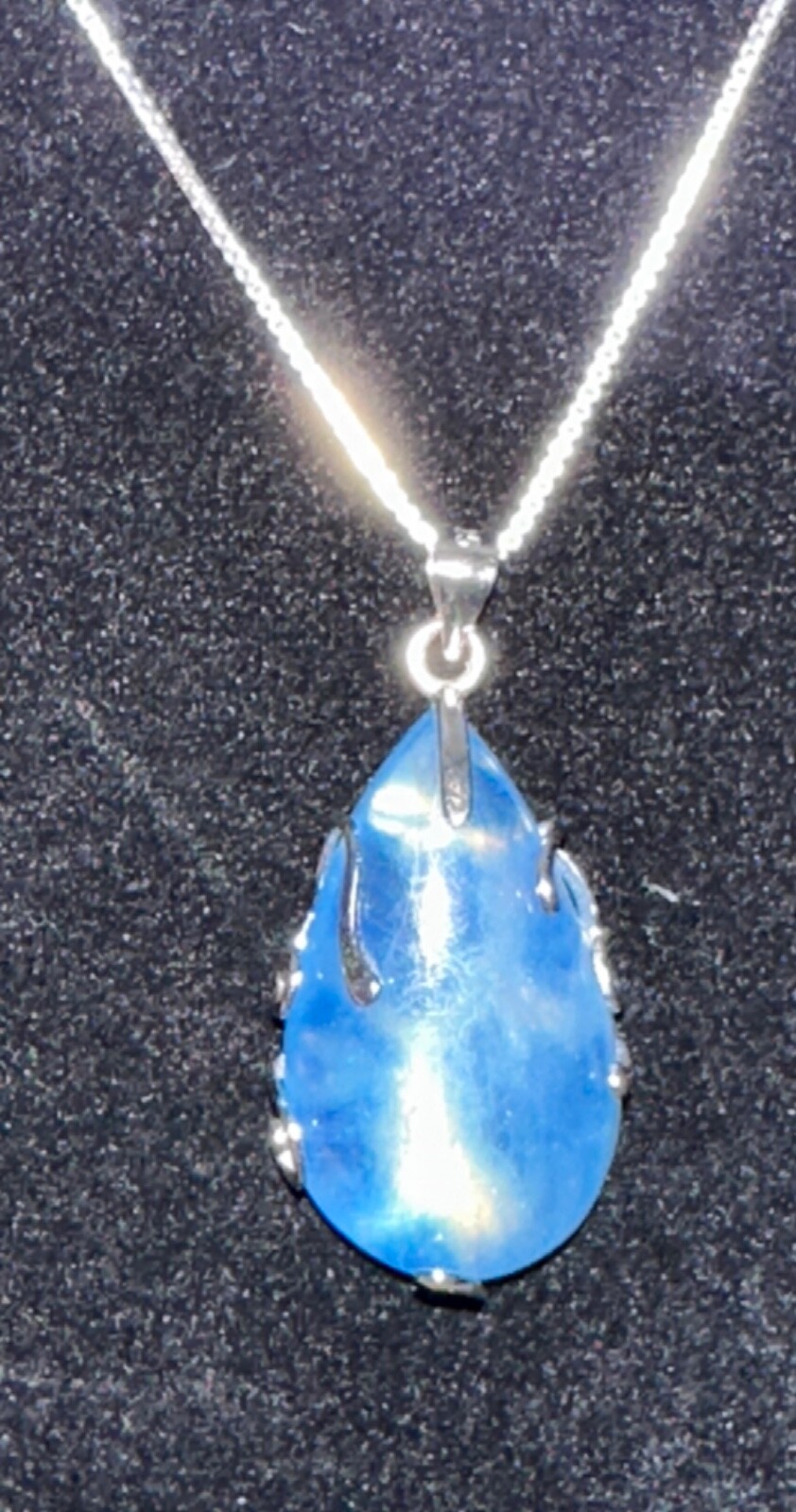 Aquamarine/Sterling Silver,Quartz Crystal,Metaphysical, Jewelry,Gem,Unique,Gift